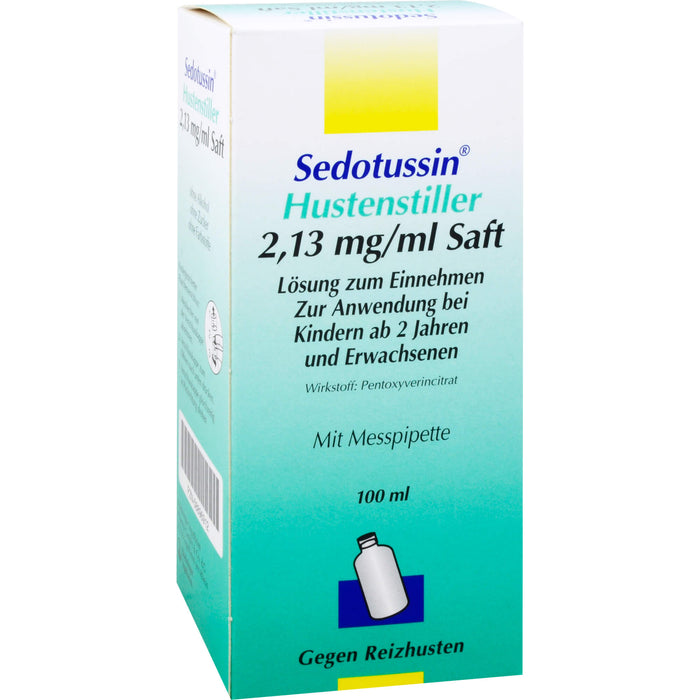 Sedotussin Hustenstiller 2,13 mg/ml Saft Lösung zum Einnehmen, 100 ml Lösung