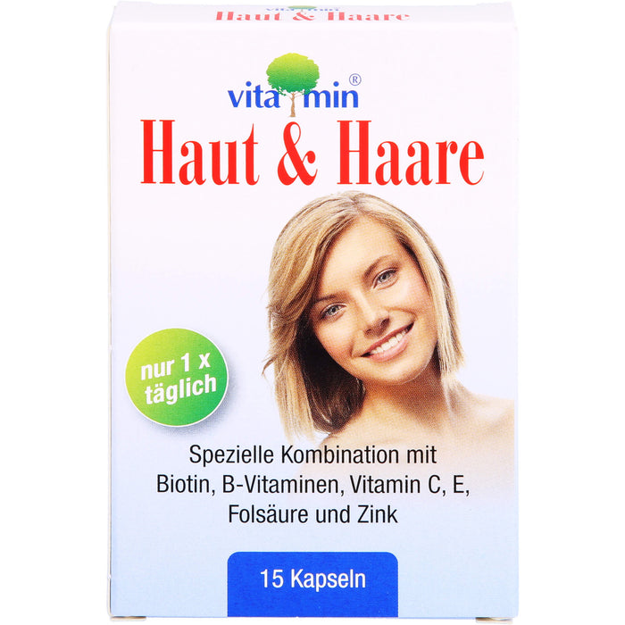 Vitamin Haut & Haare Kapseln, 15 pcs. Capsules