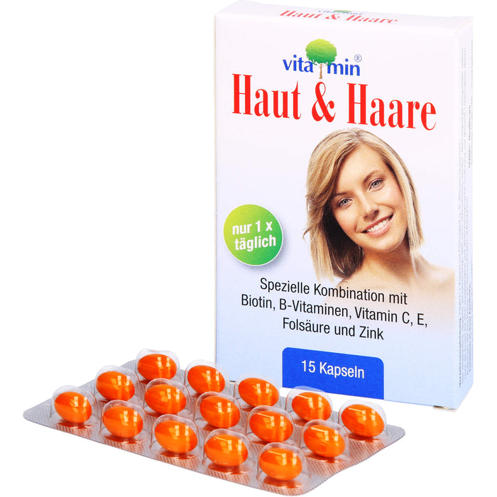 Vitamin Haut & Haare Kapseln, 15 pcs. Capsules