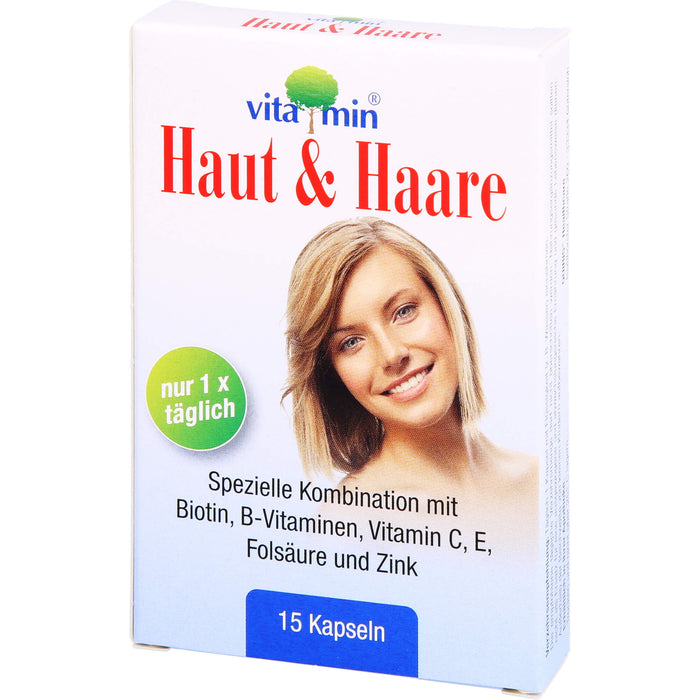 Vitamin Haut & Haare Kapseln, 15 pcs. Capsules