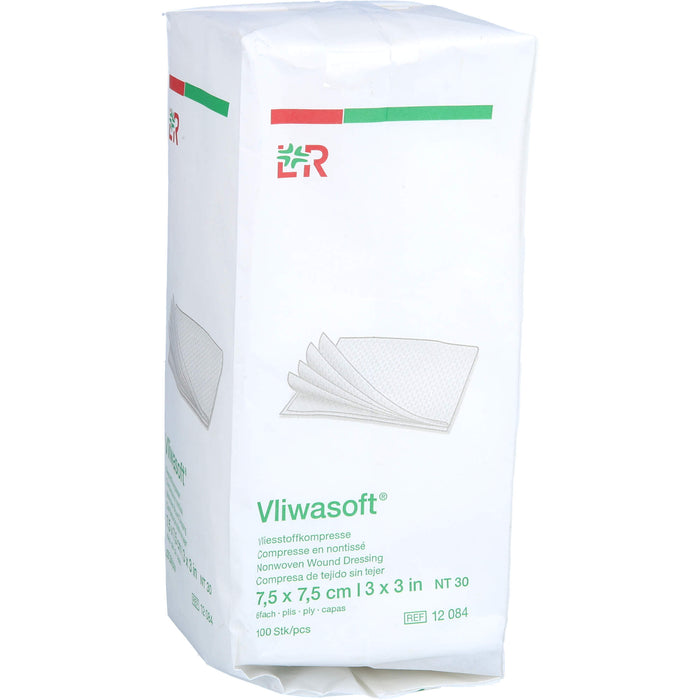 Vliwasoft Vliesstoffkompresse 7,5x7,5cm, 100 pc Compresses