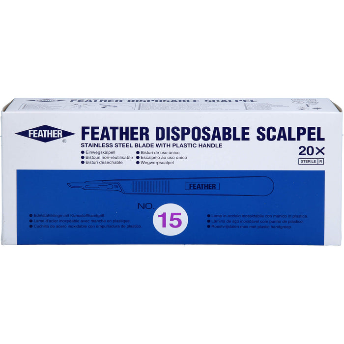 Skalpelle Einmal Fig. 15 Feather, 20 St