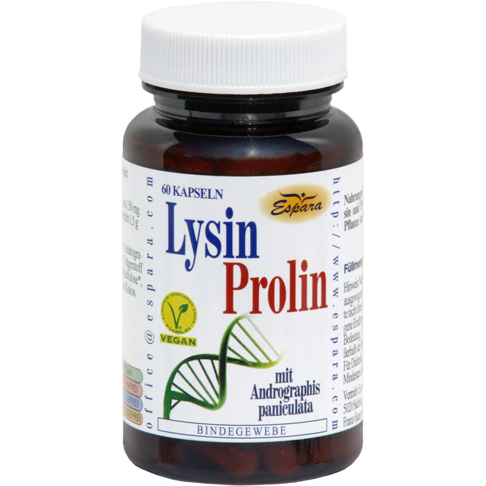 Espara Lysin-Prolin mit Andrographis paniculata Kapseln, 60 pc Capsules