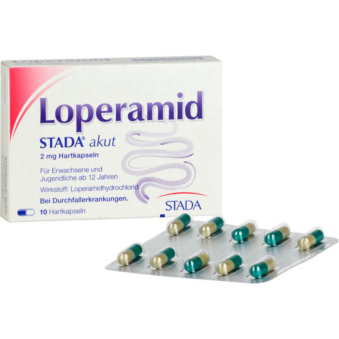 Loperamid STADA akut Hartkapseln, 10 pcs. Capsules