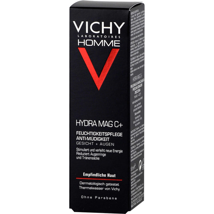 VICHY Homme Hydra Mag C+ Anti-Müdigkeit Feuchtigkeitspflege, 50 ml Cream