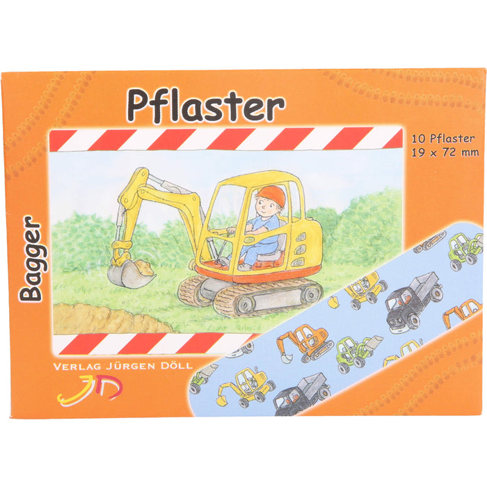 KINDERPFLASTER BAGGER - BRIEFCHEN, 10 pc Pansement