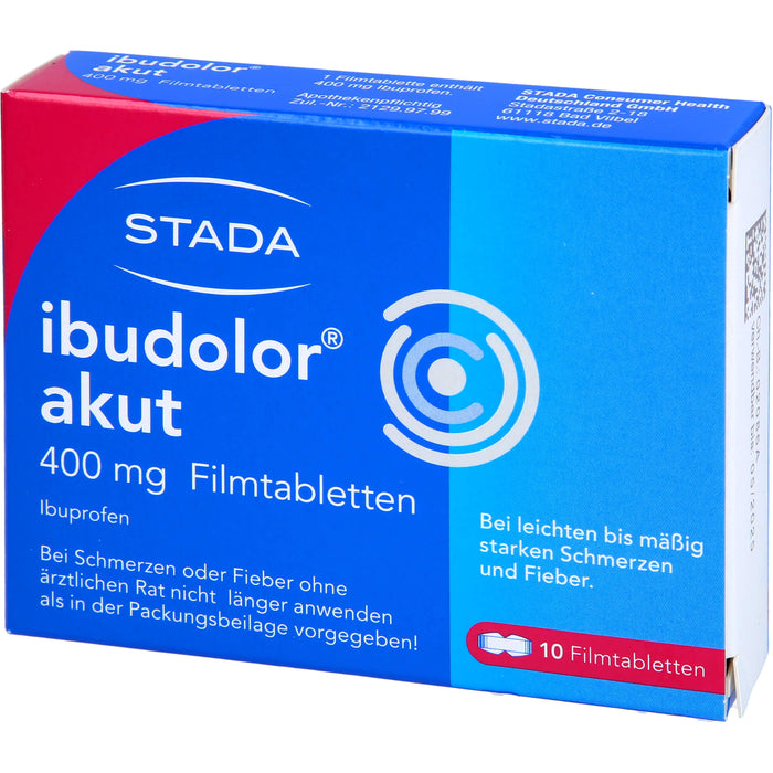 ibudolor akut 400 mg Filmtabletten, 10 pcs. Tablets