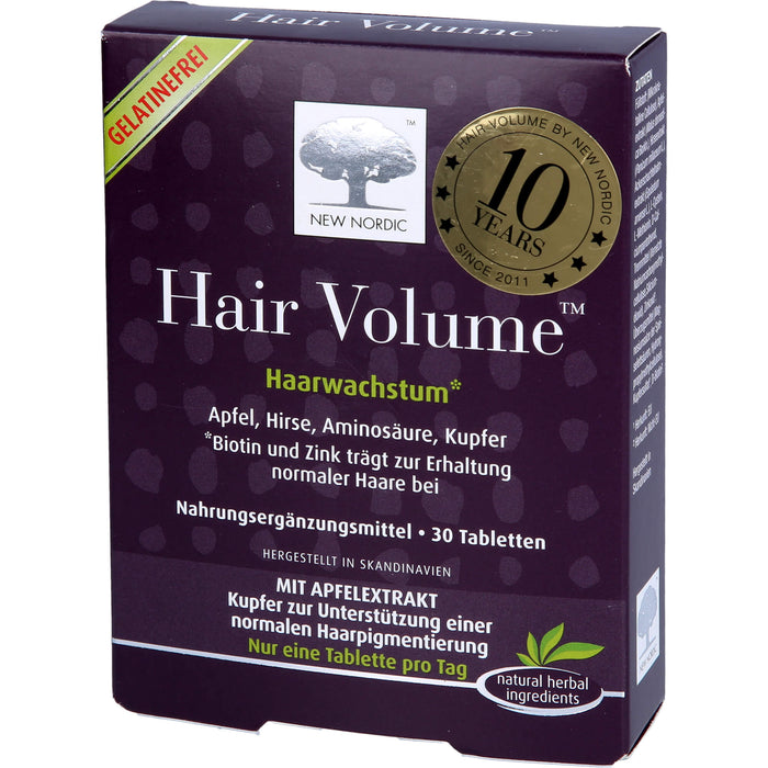 NEW NORDIC Hair Volume Haarwachstum Tabletten, 30 pcs. Tablets