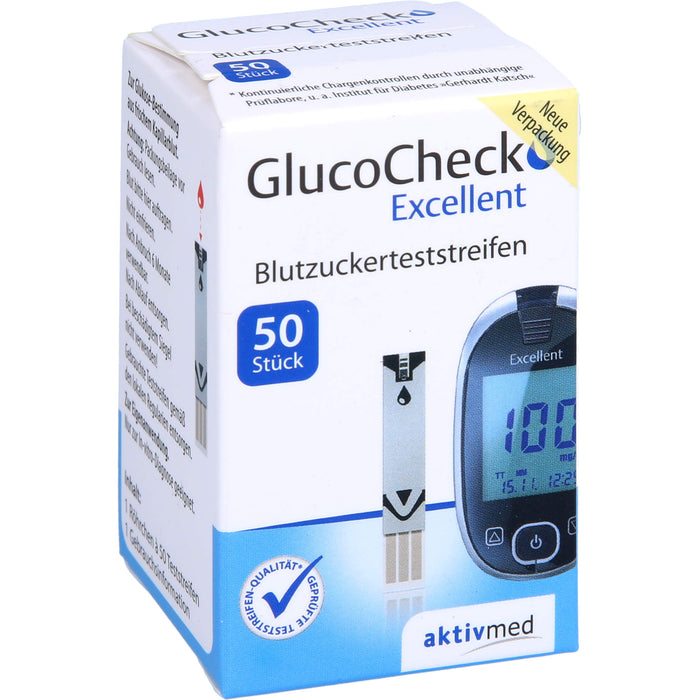 GlucoCheck Excellent Teststreifen, 50 pcs. Test strips