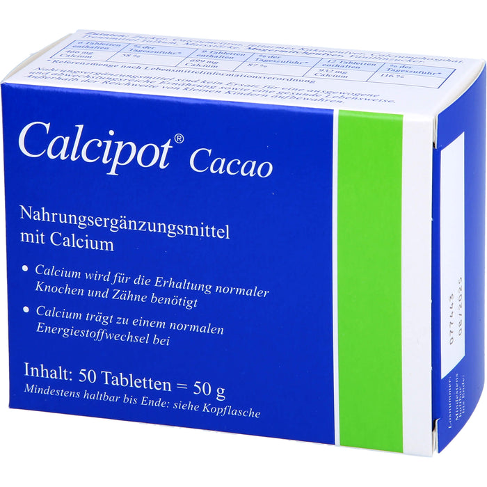 Calcipot Kautabletten, 50 St. Tabletten