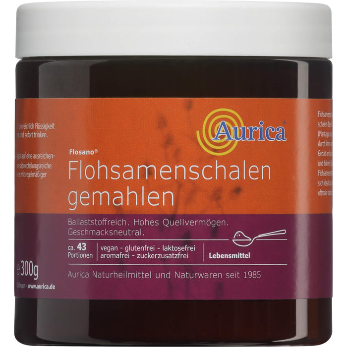 Aurica Flohsamenschalen gemahlen Pulver, 300 g Powder