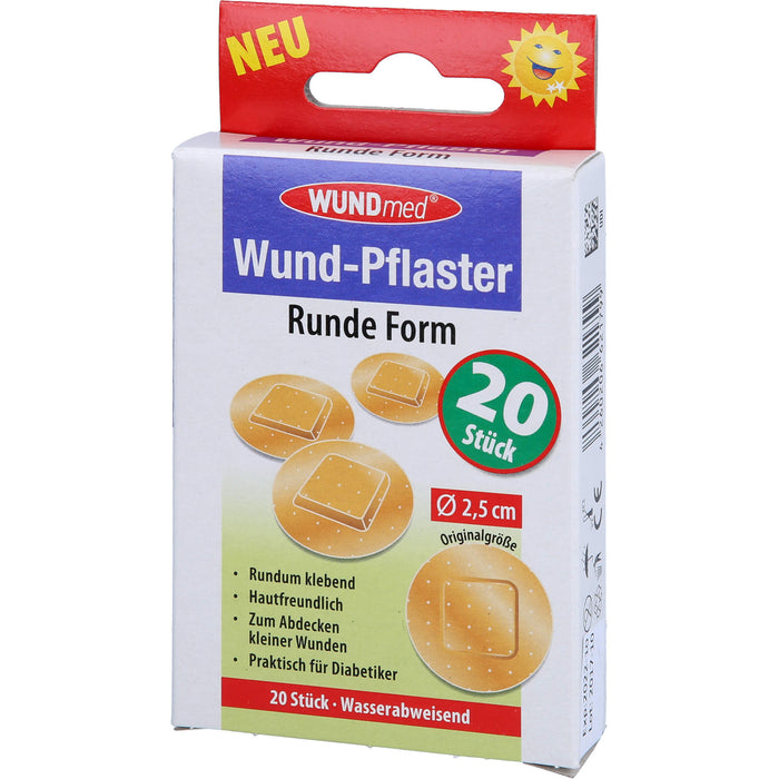 WUND-PFLASTER RUND 2,5cm, 20 St PFL