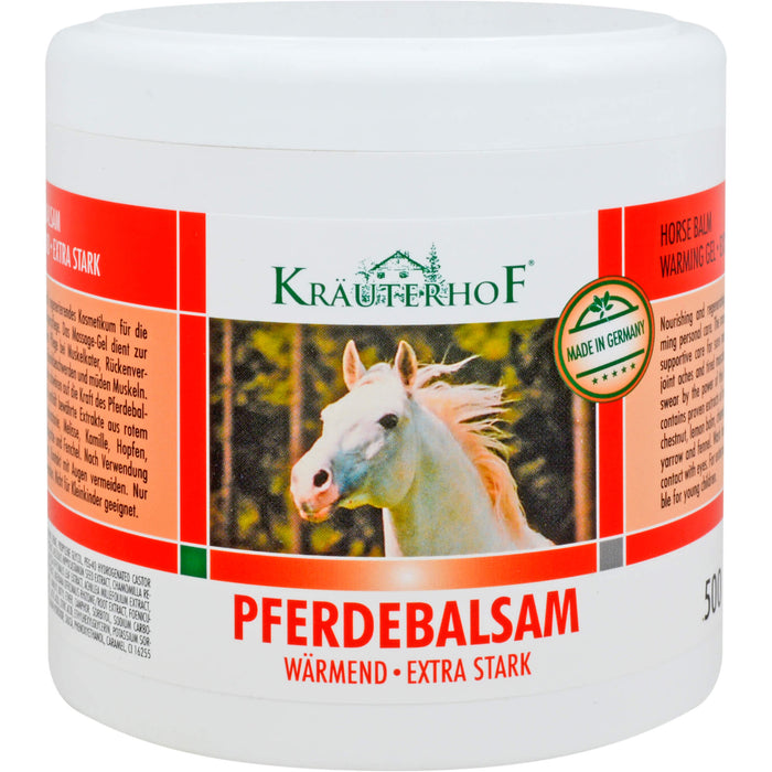 KRÄUTERHOF Pferdebalsam wärmend extra stark, 500 ml Creme