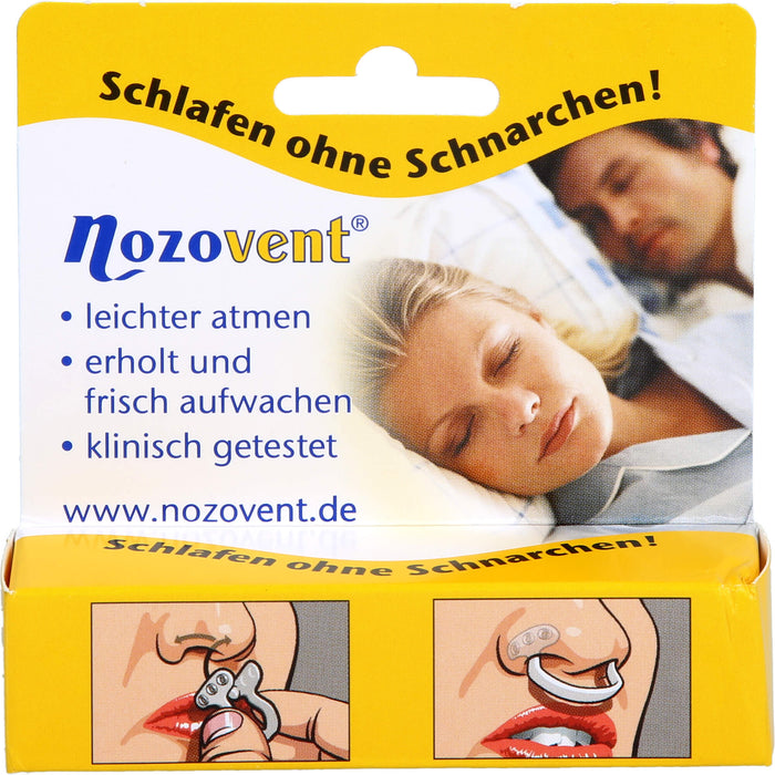 Nozovent Nasenklammer schlafen ohne Schnarchen  Größe Large, 2 pc Agrafe