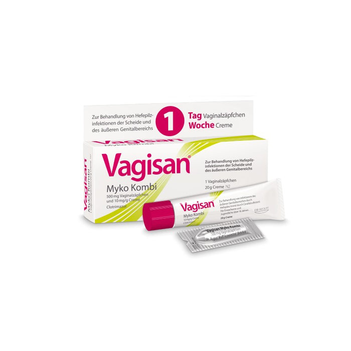 Vagisan Myko Kombi Vaginalzäpfchen und Creme, 1 pcs. Combipack