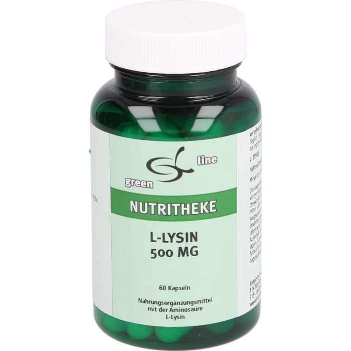 green line Nutritheke  L-Lysin 500 mg Kapseln, 60 St. Kapseln