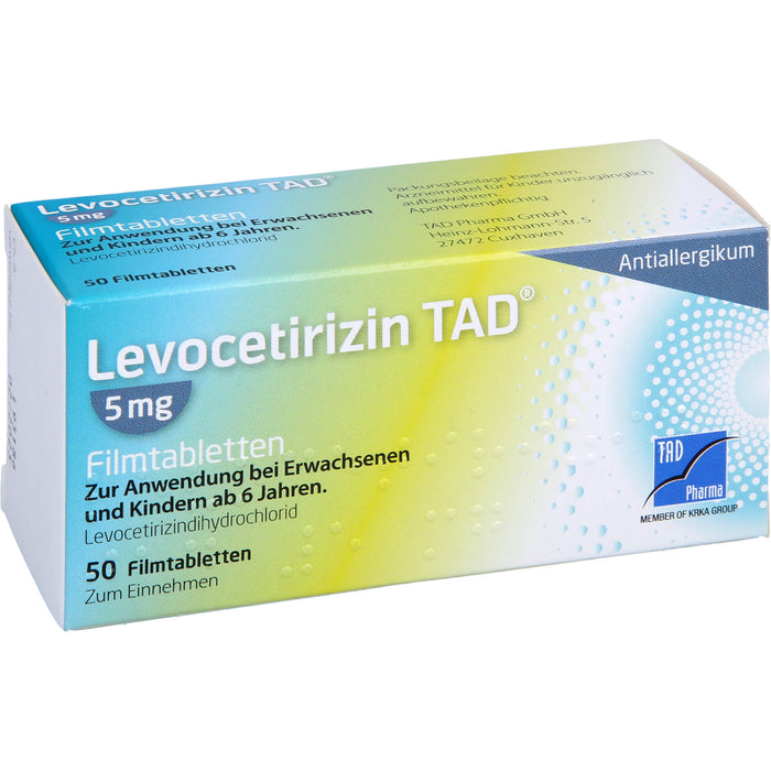 Levocetirizin TAD 5 mg Filmtabletten, 50 St. Tabletten