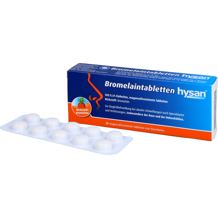 Bromelaintabletten hysan, 20 pcs. Tablets