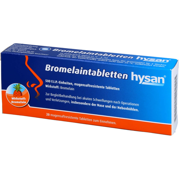 Bromelaintabletten hysan, 20 pc Tablettes