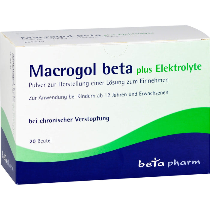 Macrogol beta plus Elektrolyte Pulver, 20 pcs. Sachets