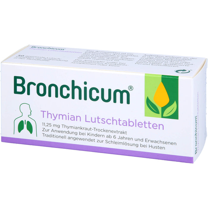 Bronchicum Thymian Lutschtabletten, 50 St. Tabletten