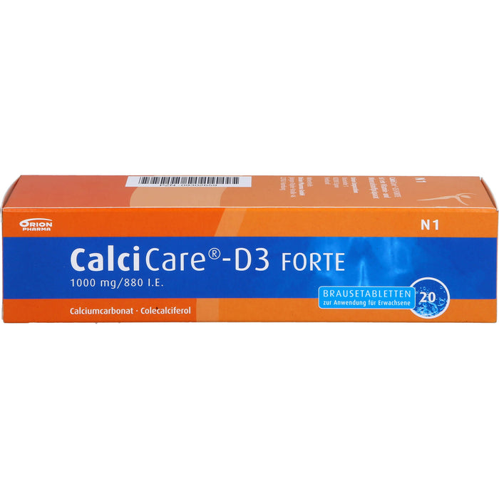 CalciCare-D3 forte Brausetabletten, 20 pcs. Tablets