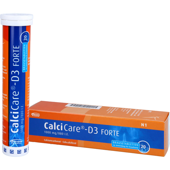 CalciCare-D3 forte Brausetabletten, 20 pc Tablettes