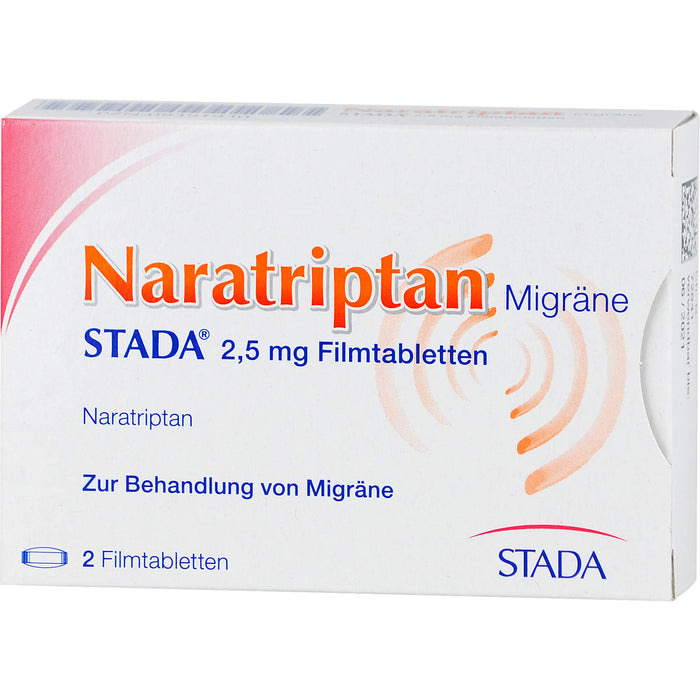 Naratriptan Migräne STADA 2,5 mg Filmtabletten, 2 St. Tabletten