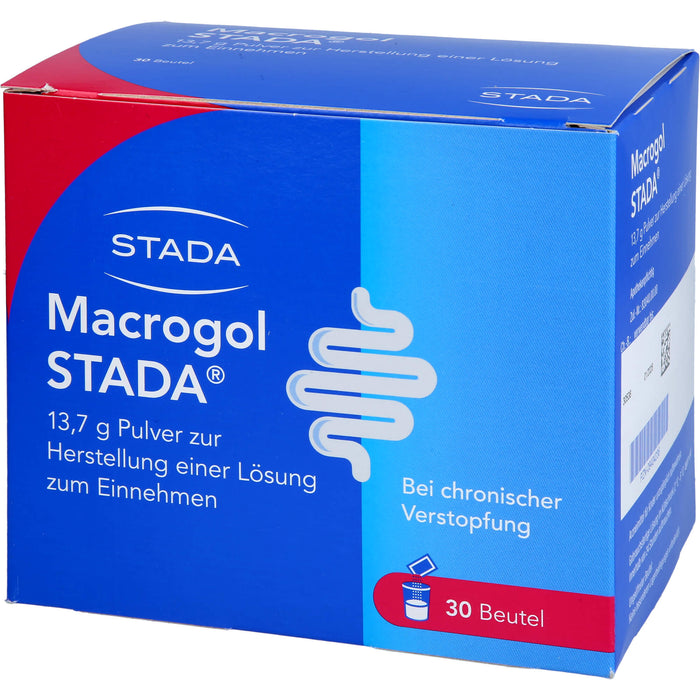 Macrogol STADA Pulver bei Verstopfungen, 30 St. Beutel