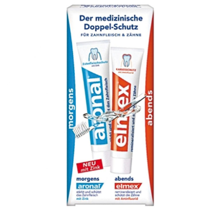 aronal und elmex Doppelschutz Zahnpasta, 150 ml Dentifrice