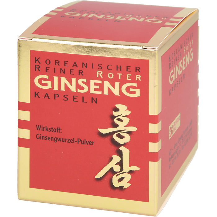 Koreanischer Reiner Roter Ginseng Wurzelpulver 300 mg Kapseln, 100 pc Capsules