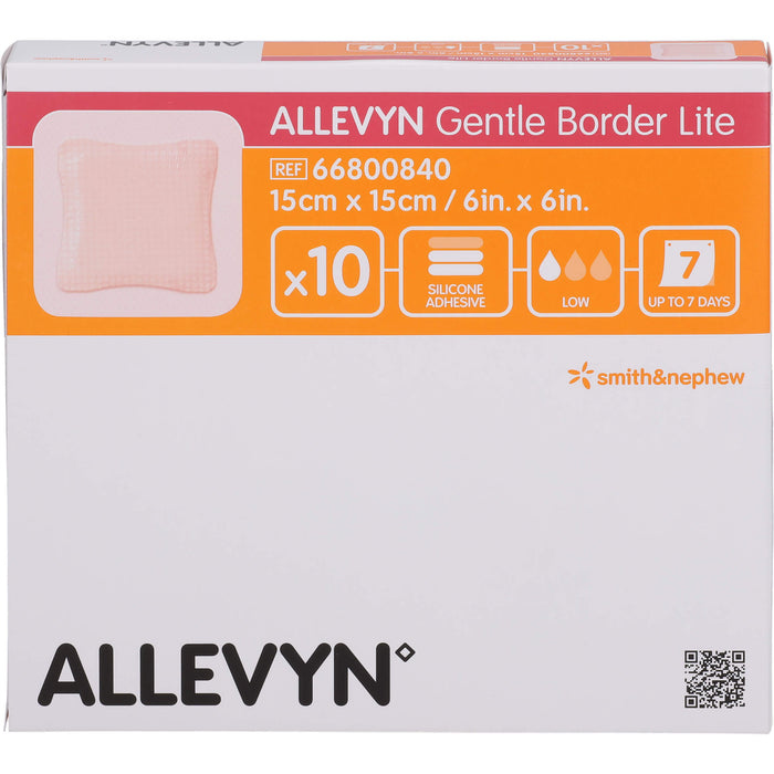 Allevyn Gentle Border Lite 15x15cm, 10 St VER