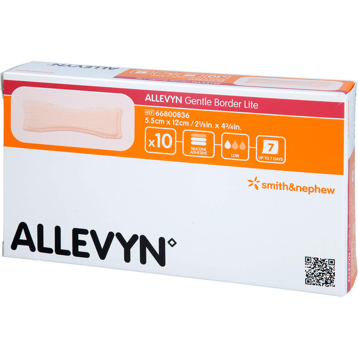 Allevyn Gentle Border Lite 5,5x12cm, 10 St VER