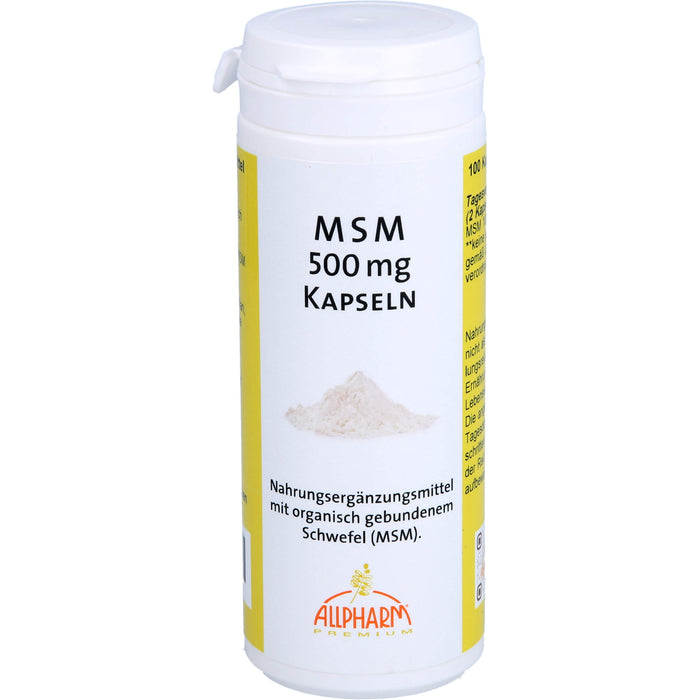 ALLPHARM MSM 500 mg Kapseln, 100 pc Capsules