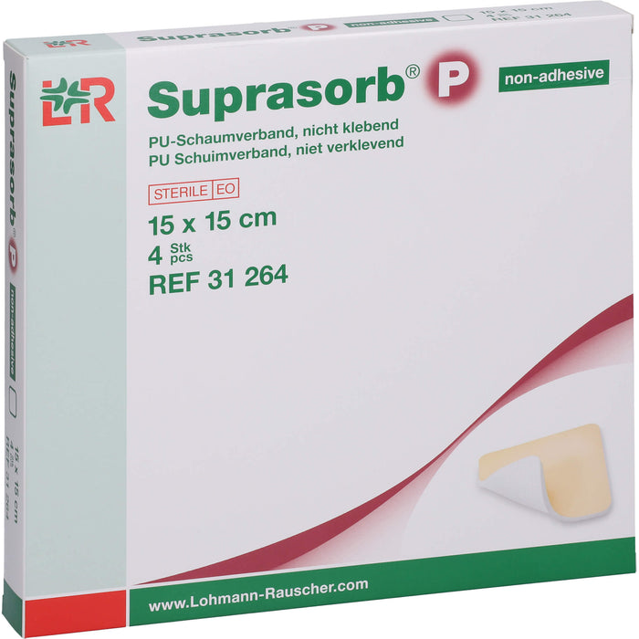 Suprasorb P PU-Schaumverband nicht klebend, 4 St VER