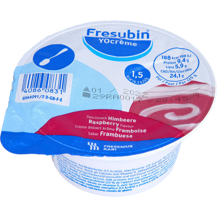 Fresubin YOcrème Energienahrung Geschmack Himbeere, 500 g Creme