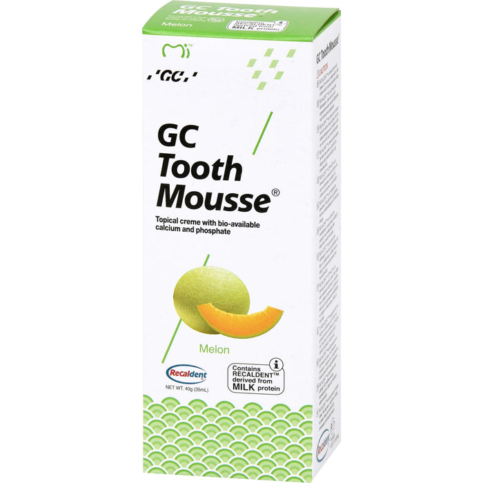 GC Tooth Mousse Melone zur Unterstützung der Mundhygiene, 40 g Gel