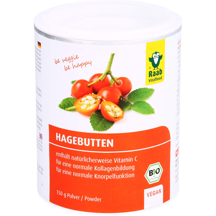 Raab Vitalfood Hagebuttenpulver Bio, 150 g Powder