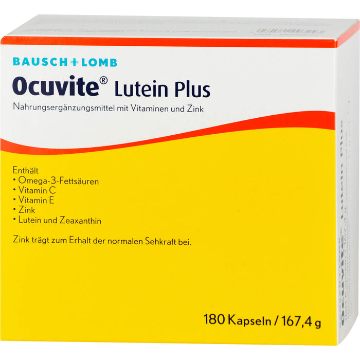 Ocuvite Lutein Plus Kapseln, 180 St. Kapseln