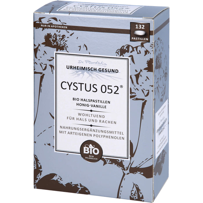 Dr. Pandalis CYSTUS 052 Bio Halspastillen Honig-Vanille, 132 pcs. Pastilles