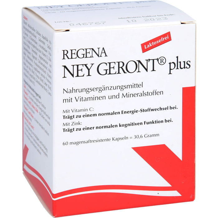 Regena Ney Geront plus Kapseln zur Verbesserung des Energiehaushalts, 60 pcs. Capsules