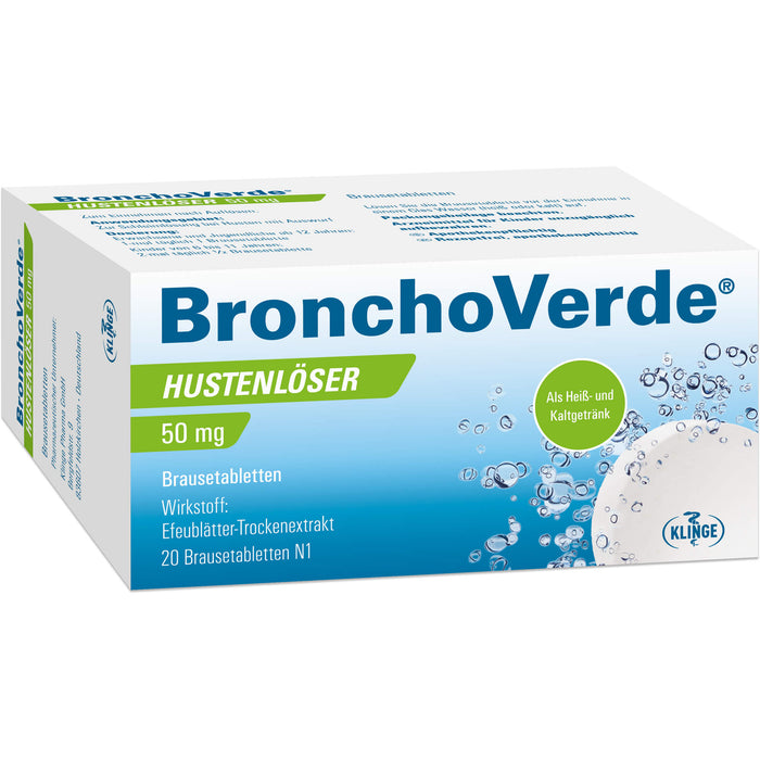 BronchoVerde Hustenlöser 50 mg Brausetabletten, 20 St. Tabletten