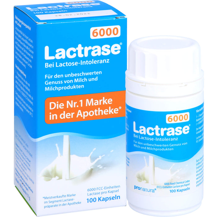 Lactrase 6000, 100 pc Capsules