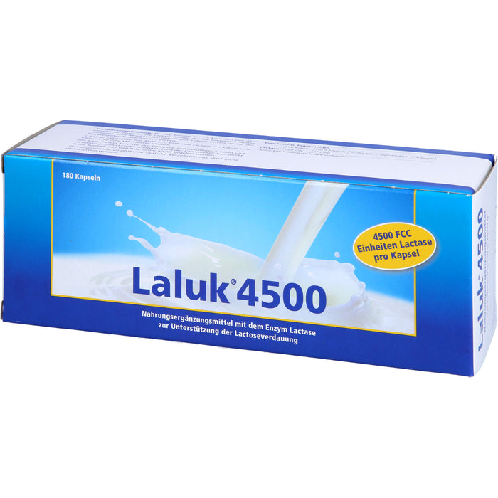 Laluk 4500 Kapseln zur Unterstützung der Lactoseverdauung, 180 pcs. Capsules