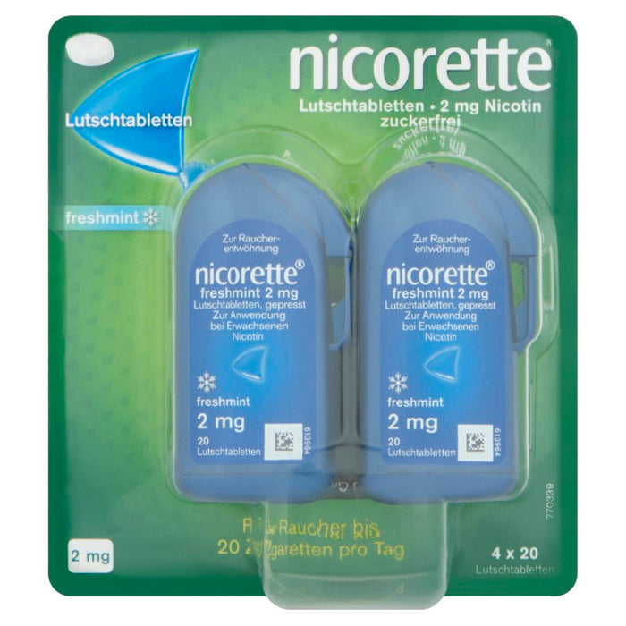 nicorette freshmint 2 mg Lutschtabletten, 80 pcs. Tablets