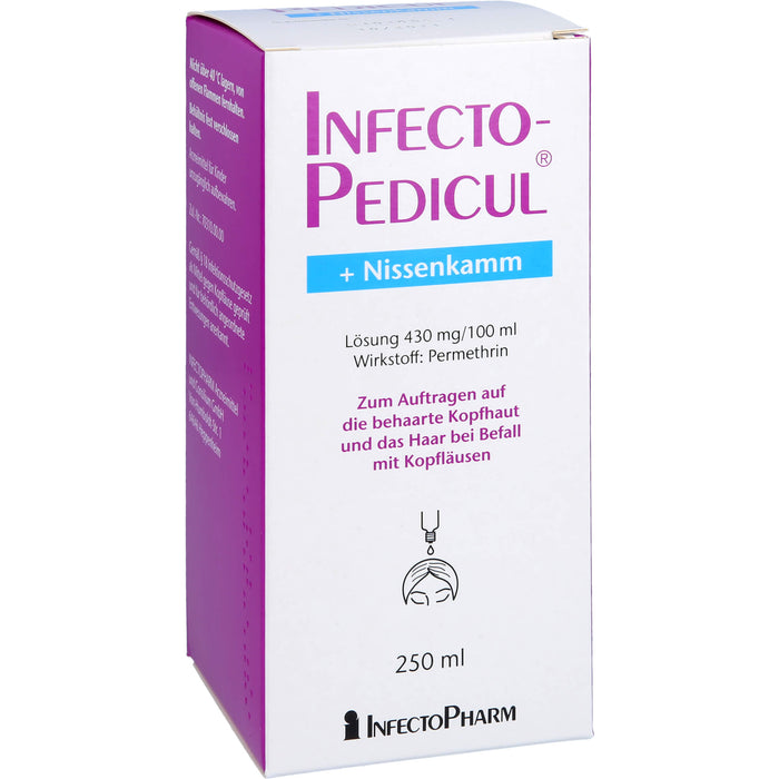 INFECTOPEDICUL Lösung + Nissenkamm bei Kopfläusen, 250 ml Solution