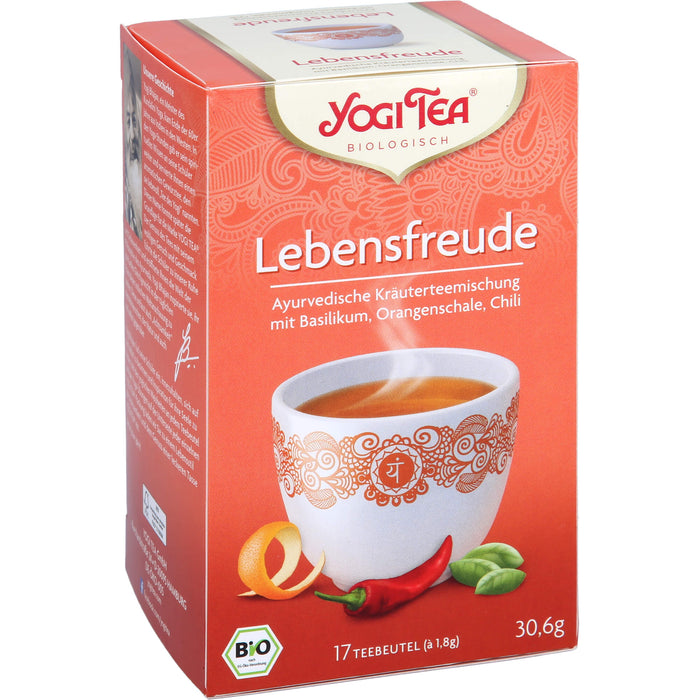 YOGI TEA Lebensfreude ayurvedische Kräuterteemischung, 17 pcs. Filter bag