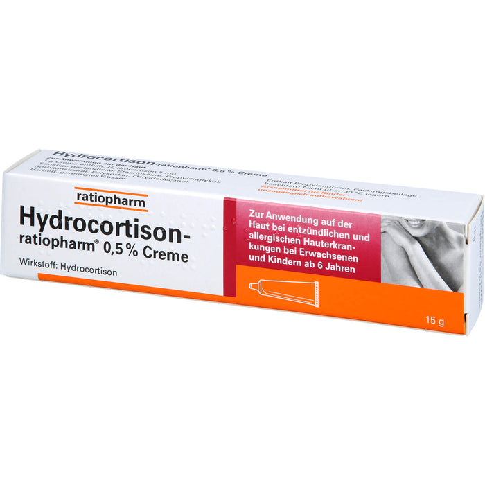 Hydrocortison-ratiopharm 0,5 % Creme, 15 g Crème