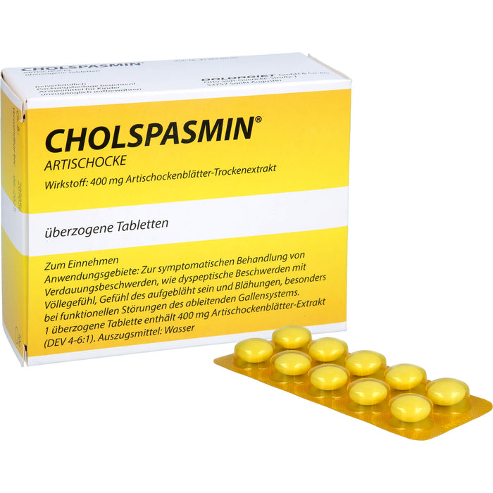 CHOLSPASMIN Artischocke Tabletten, 100 pc Tablettes