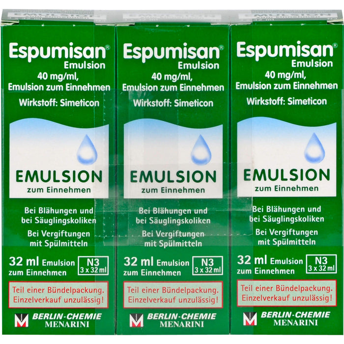 Espumisan Emulsion bei Blähungen und bei Säuglingskoliken, 96 ml Solution